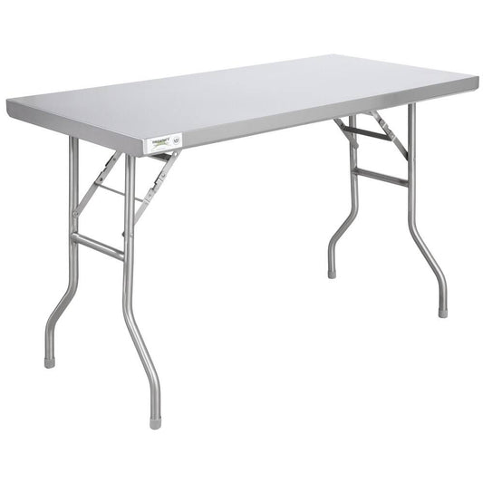 24 X 48 18-Gauge Stainless Steel Open Base Folding Work Table