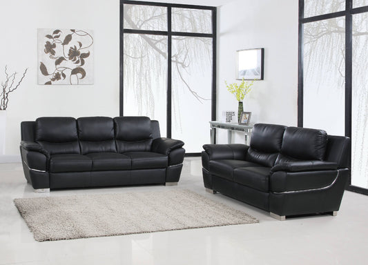 2 Piece Genuine Leather Living Room Set  Upholstery