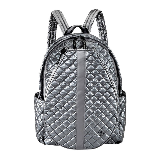 24+7 Tennis Backpack- White/ Stripe In Black