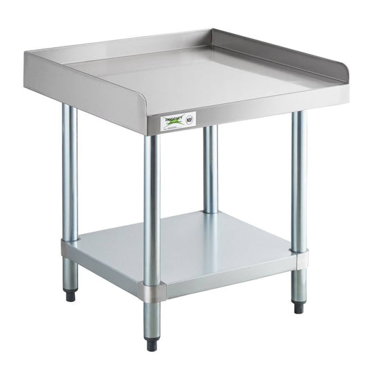 24 X 24 16-Gauge Stainless Steel Equipment Stand With Galvanized Undershelf