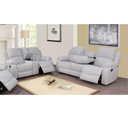 2 Piece Reclining Living Room Set  Fabric