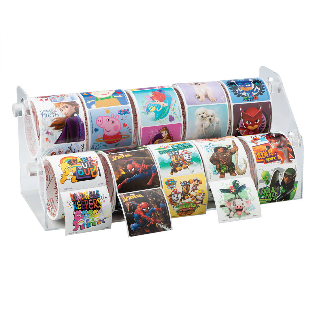 10 Roll Sticker Rack