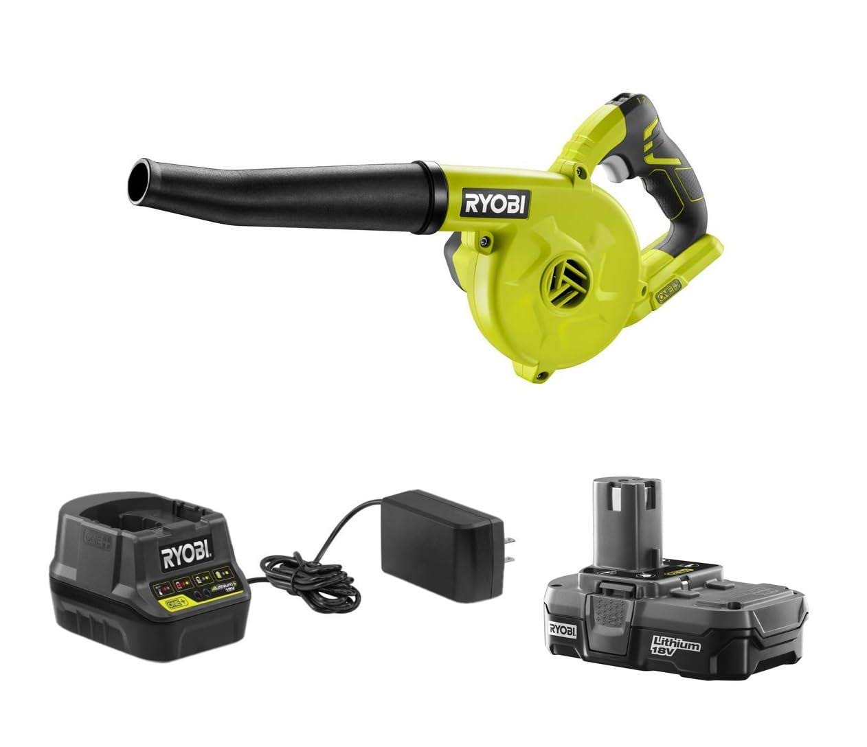 18-Volt One+ Cordless Compact Workshop Blower Kit With Battery & Charger